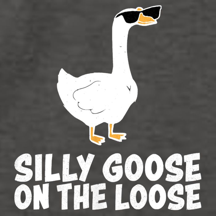 Funny Silly Goose On The Loose Vector Backpack