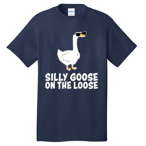 Funny Silly Goose On The Loose Tall T-Shirt