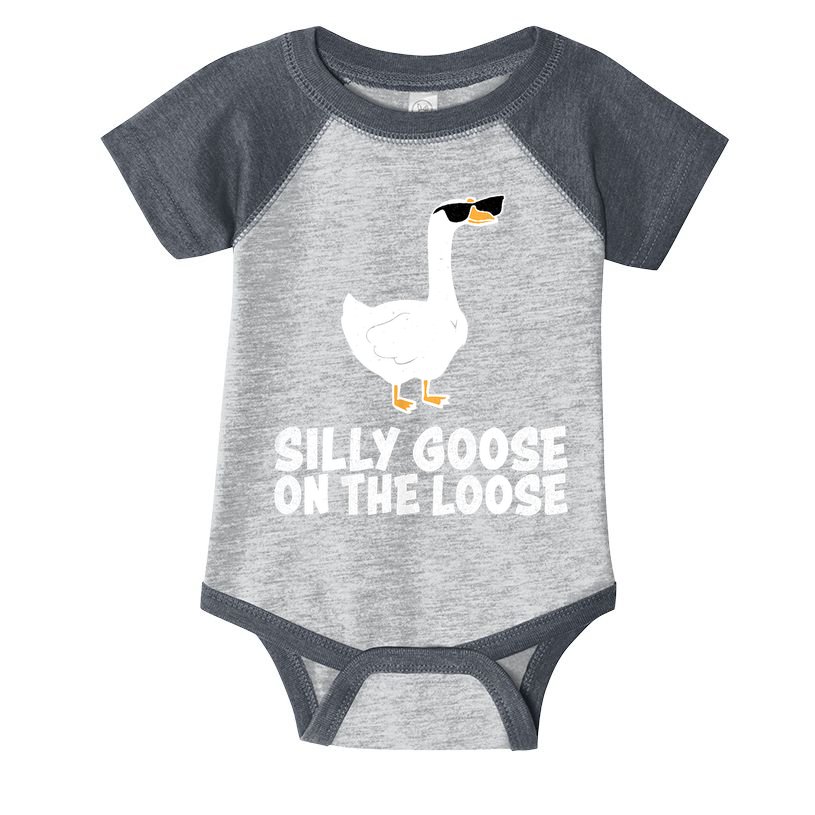 Funny Silly Goose On The Loose Infant Baby Jersey Bodysuit