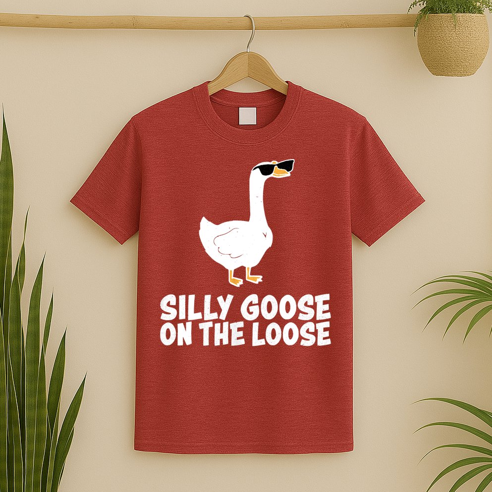 Funny Silly Goose On The Loose T-Shirt