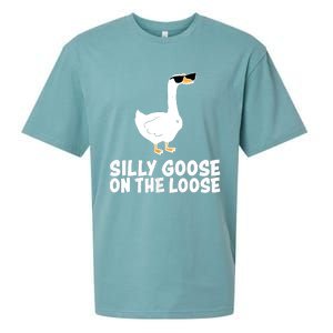 Funny Silly Goose On The Loose Sueded Cloud Jersey T-Shirt