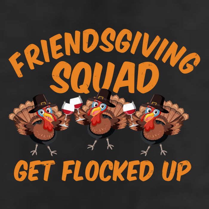 Friendsgiving Squad Get Flocked Up Funny Turkey Adult Drive Performance Visor