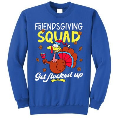 Friendsgiving Squad Get Flocked Up Matching Thanksgiving Sweatshirt