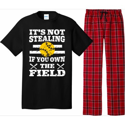 Funny Softball Great Gift For Ns Mom Dad Player Coach Funny Gift Pajama Set