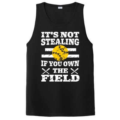 Funny Softball Great Gift For Ns Mom Dad Player Coach Funny Gift PosiCharge Competitor Tank