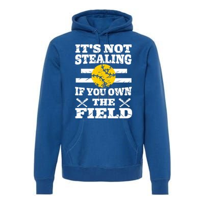 Funny Softball Great Gift For Ns Mom Dad Player Coach Funny Gift Premium Hoodie