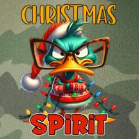 Funny Sarcastic Grumpy Duck Christmas Spirit Legacy Tie Dye Trucker Hat