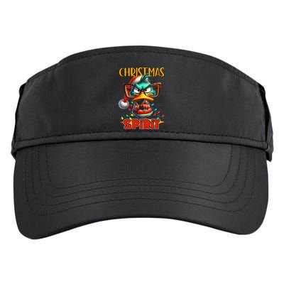 Funny Sarcastic Grumpy Duck Christmas Spirit Adult Drive Performance Visor