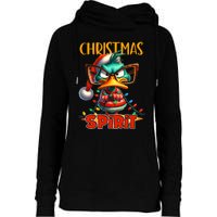 Funny Sarcastic Grumpy Duck Christmas Spirit Womens Funnel Neck Pullover Hood