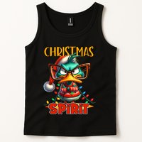 Funny Sarcastic Grumpy Duck Christmas Spirit Tank Top