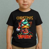 Funny Sarcastic Grumpy Duck Christmas Spirit Toddler T-Shirt