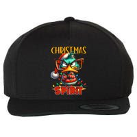 Funny Sarcastic Grumpy Duck Christmas Spirit Wool Snapback Cap