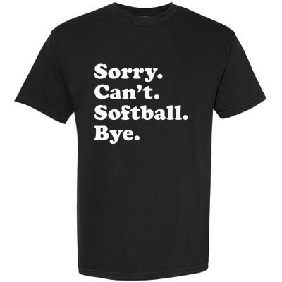 Funny Softball Gift For Men Women Garment-Dyed Heavyweight T-Shirt