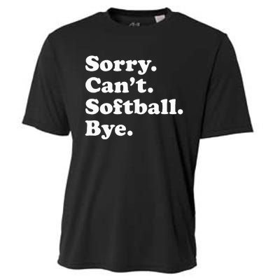 Funny Softball Gift For Men Women Cooling Performance Crew T-Shirt