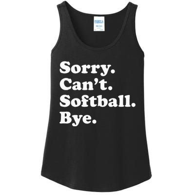 Funny Softball Gift For Men Women Ladies Essential Tank