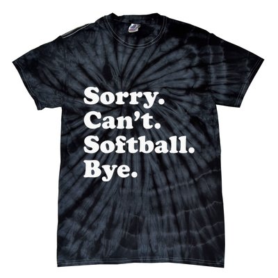Funny Softball Gift For Men Women Tie-Dye T-Shirt