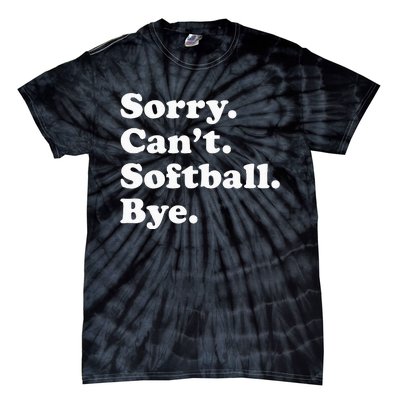 Funny Softball Gift For Men Women Tie-Dye T-Shirt