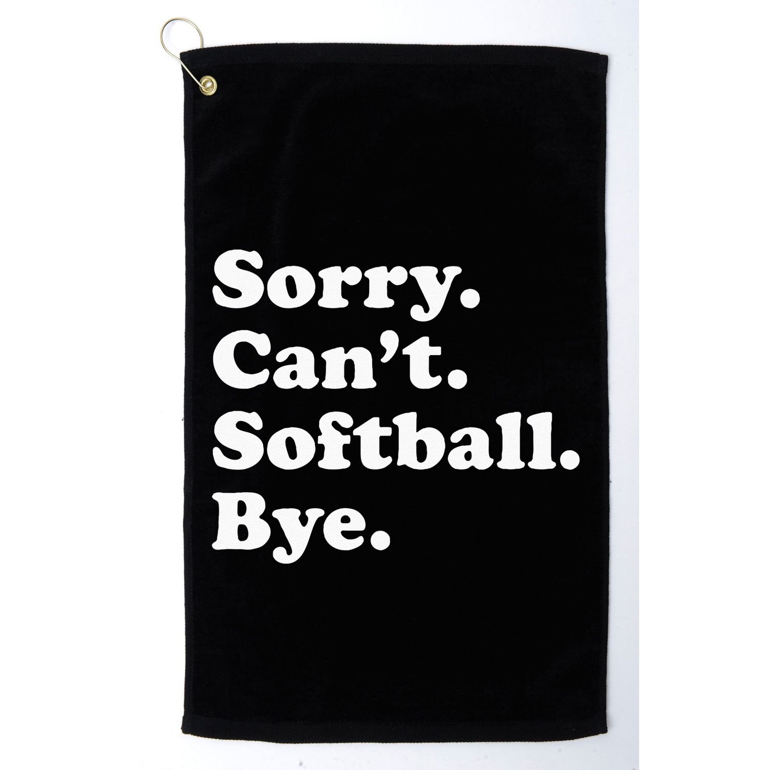 Funny Softball Gift For Men Women Golf Towel