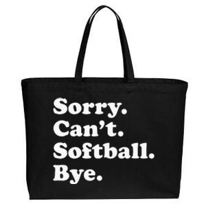 Funny Softball Gift For Men Women Cotton Canvas Jumbo Tote