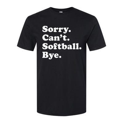 Funny Softball Gift For Men Women Softstyle CVC T-Shirt