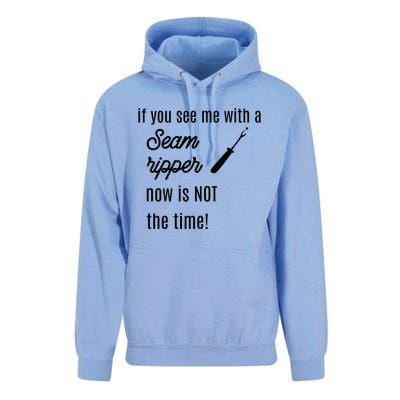 Funny Sewing Gift If You See Me With A Seam Ripper Gift Unisex Surf Hoodie