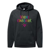 Funny School Guidance Counselor Appreciation Performance Fleece Hoodie