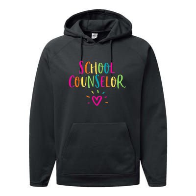 Funny School Guidance Counselor Appreciation Performance Fleece Hoodie