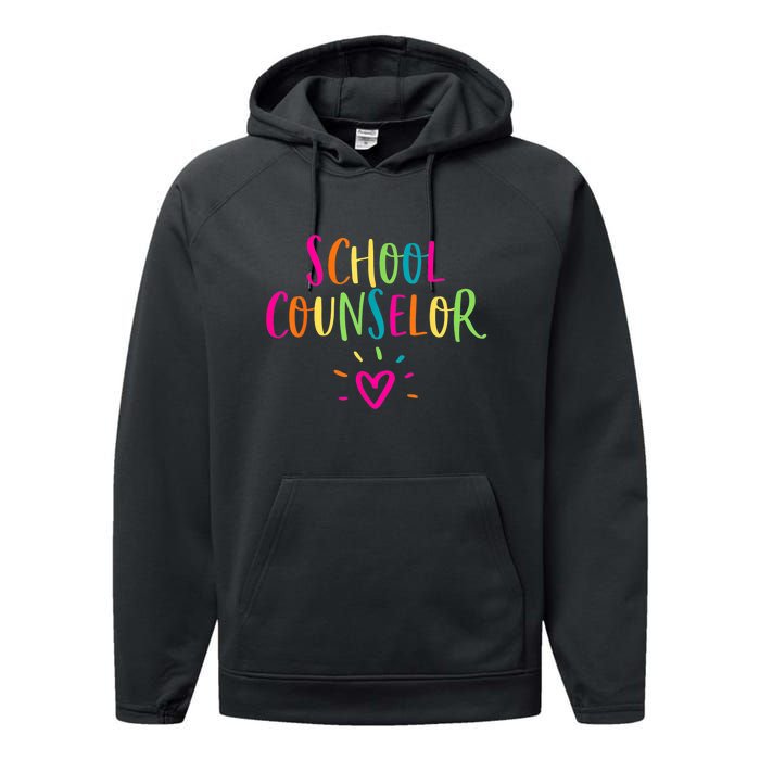 Funny School Guidance Counselor Appreciation Performance Fleece Hoodie