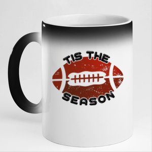 Football Season Graphic 11oz Black Color Changing Mug