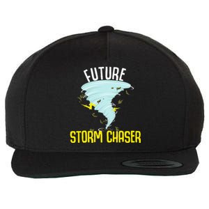 Future Storm Gift For Chaser Meteorologist Wool Snapback Cap