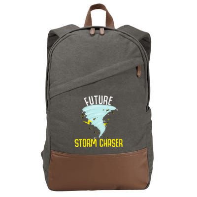 Future Storm Gift For Chaser Meteorologist Cotton Canvas Backpack