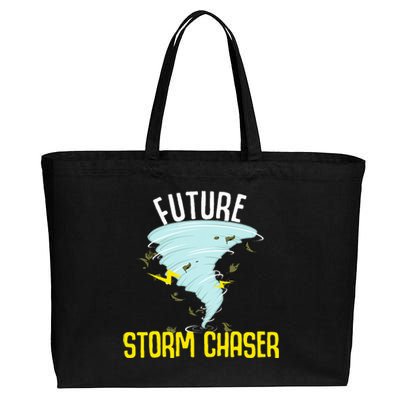 Future Storm Gift For Chaser Meteorologist Cotton Canvas Jumbo Tote