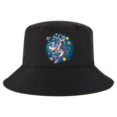 Funny Space Galaxy Astronaut Shark Cool Comfort Performance Bucket Hat