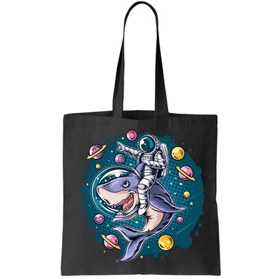 Funny Space Galaxy Astronaut Shark Bag