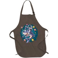 Funny Space Galaxy Astronaut Shark Apron