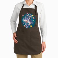 Funny Space Galaxy Astronaut Shark Apron