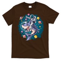 Funny Space Galaxy Astronaut Shark T-Shirt