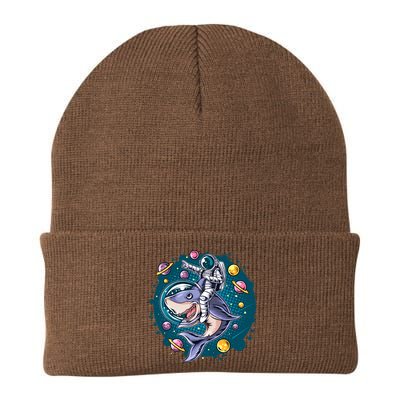 Funny Space Galaxy Astronaut Shark Beanie