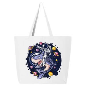 Funny Space Galaxy Astronaut Shark 25L Jumbo Tote