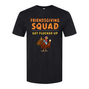 Friendsgiving Squad Get Flocked Up Matching Friendsgiving  Softstyle® CVC T-Shirt