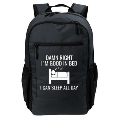 Funny Sleep Good In Bed Sleep All Day. Napping Nap Daily Commute Backpack