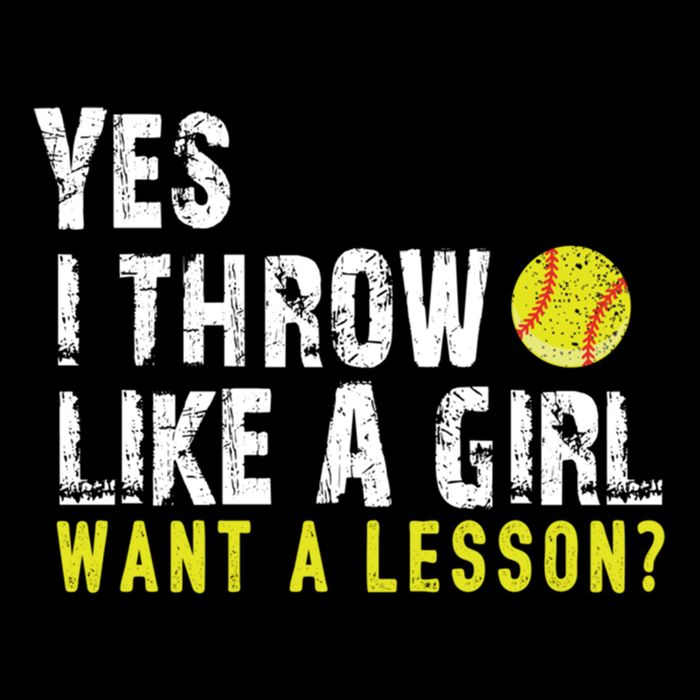 Funny Softball Gift Throw Like A Cool Gift Cooling Performance Crew T-Shirt