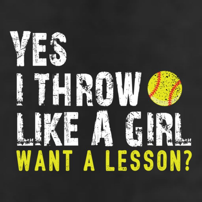 Funny Softball Gift Throw Like A Cool Gift 11oz C Handle Ceramic Mug