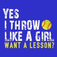 Funny Softball Gift Throw Like A Cool Gift 16 in Basic Backpack
