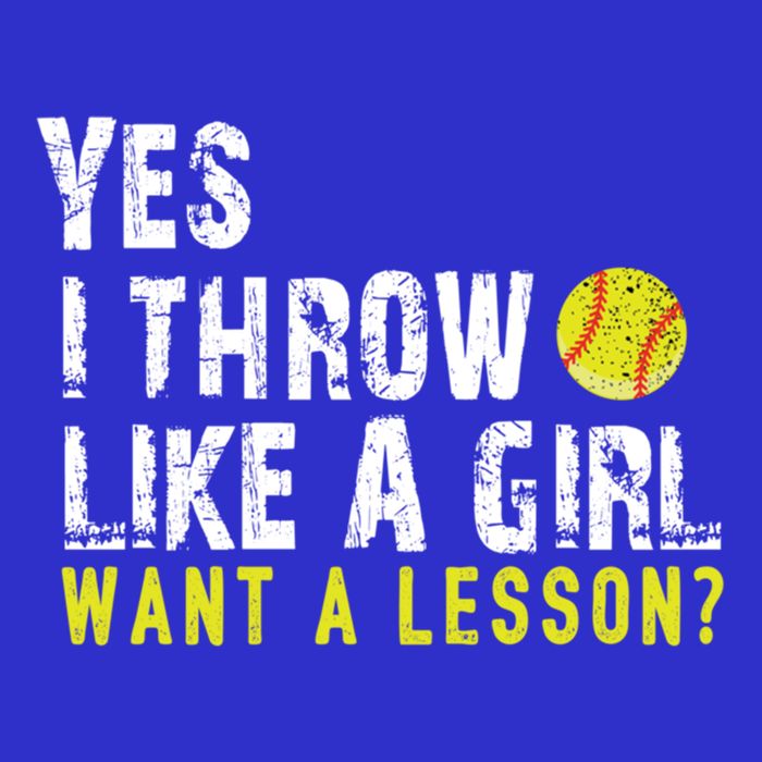 Funny Softball Gift Throw Like A Cool Gift 16 in Basic Backpack