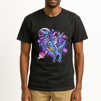 Funny Space Galaxy Astronaut Trex Dinosuar Tall T-Shirt