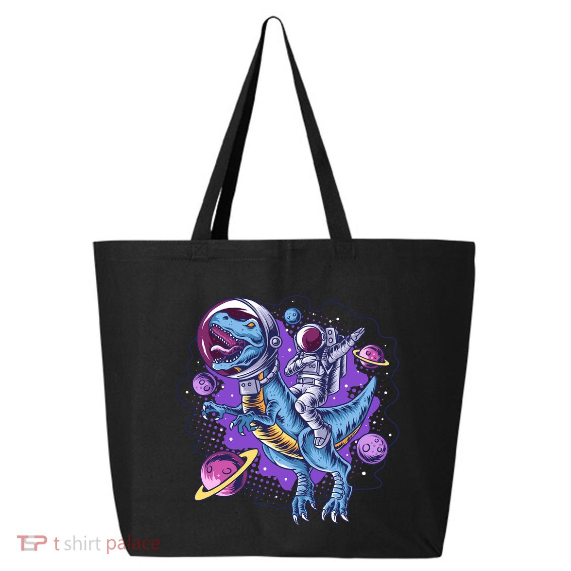 Funny Space Galaxy Astronaut Trex Dinosuar 25L Jumbo Tote