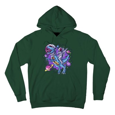 Funny Space Galaxy Astronaut Trex Dinosuar Hoodie