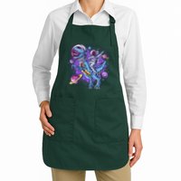 Funny Space Galaxy Astronaut Trex Dinosuar Apron
