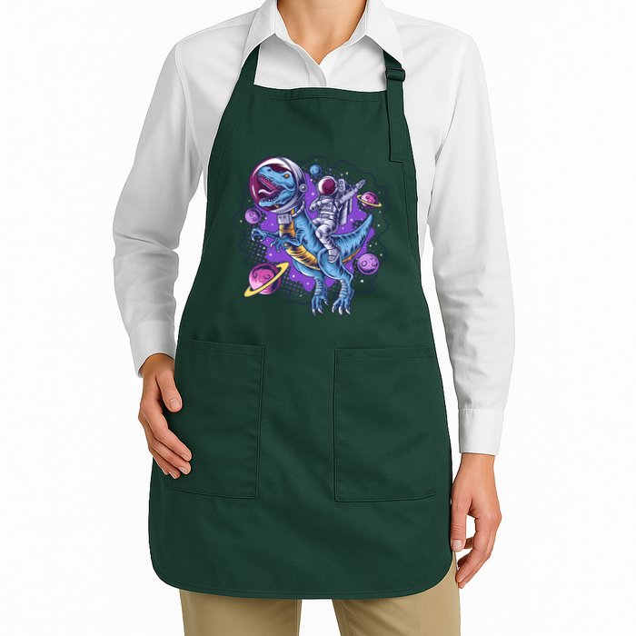 Funny Space Galaxy Astronaut Trex Dinosuar Apron